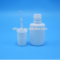 multi-size plastic super glue bottle hdpe plastic bottle with brush